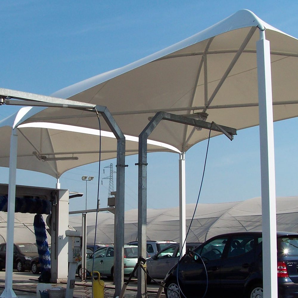 Gazebo esterno autolavaggio