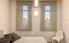 Camera da letto con tende a rullo per interni Basic Block