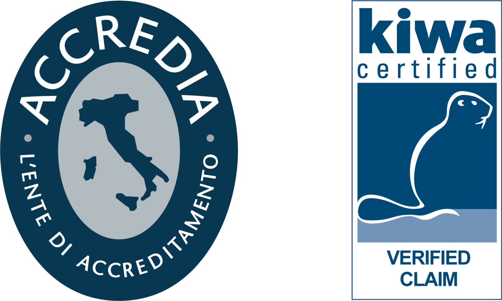 Logo Kiwa + Accredia